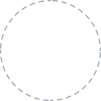 Dashed circle illustration