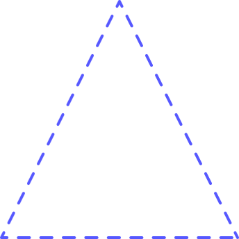 Dashed triangle illustration